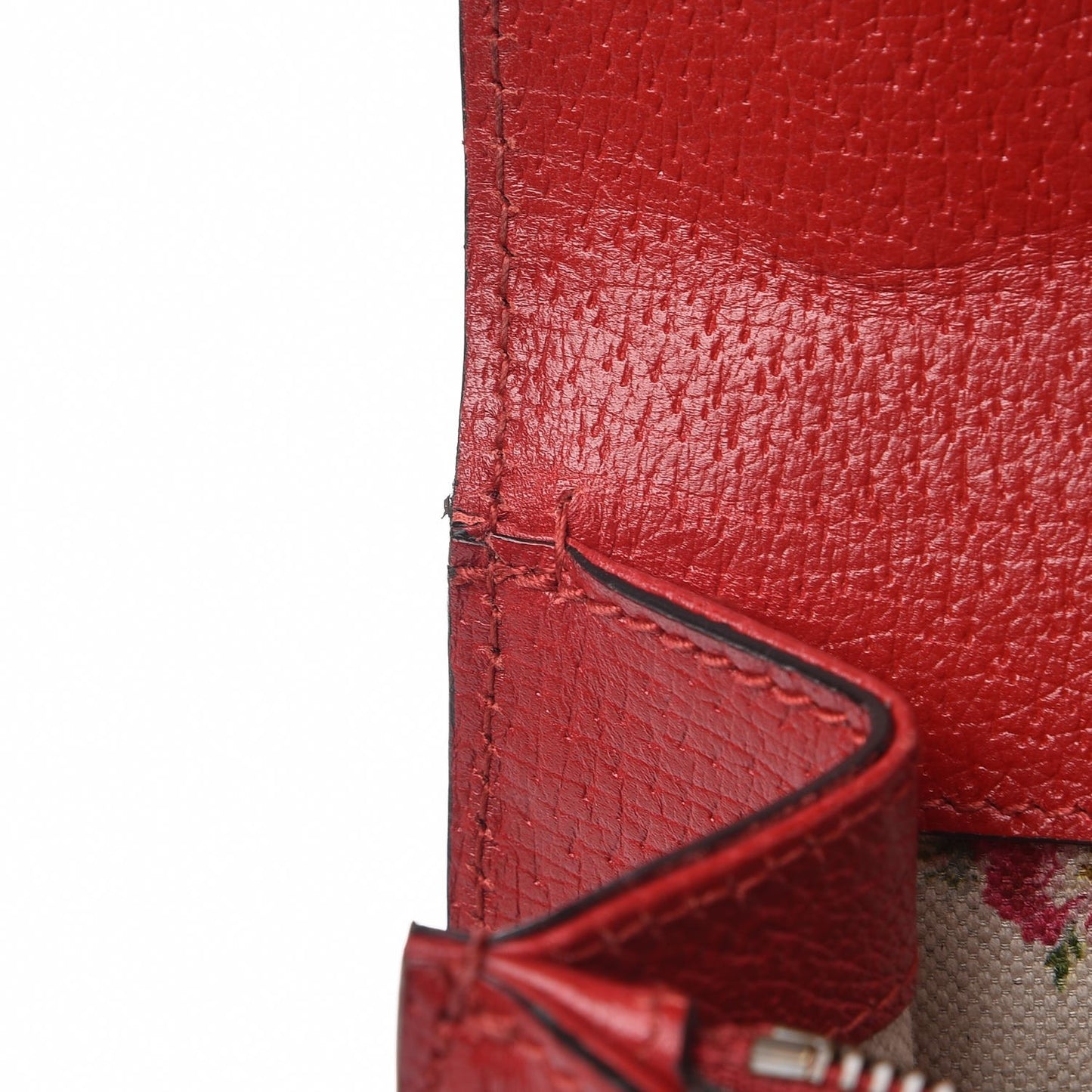 Textured Calfskin Web Medium Dionysus Shoulder Bag Hibiscus Red
