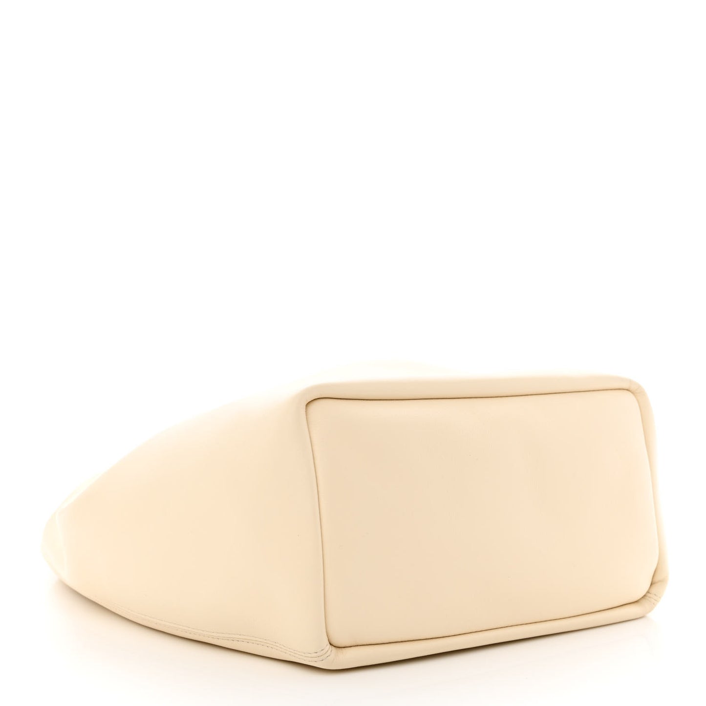 Buttery Nappa Lambskin Small Squeeze Bag Chalk