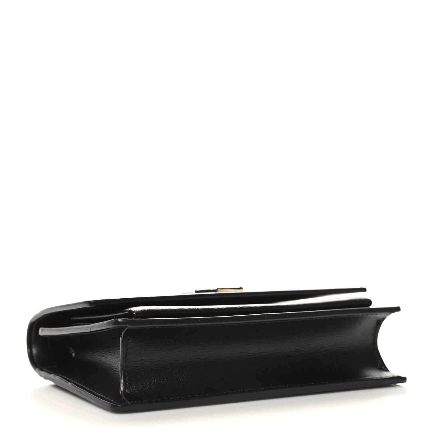 Saint Laurent Calfskin Monogram Sunset Top Handle Chain Wallet Black 4 of 10