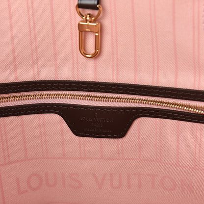 Louis Vuitton Damier Ebene Neo Neverfull MM Rose Ballerine 5 of 9