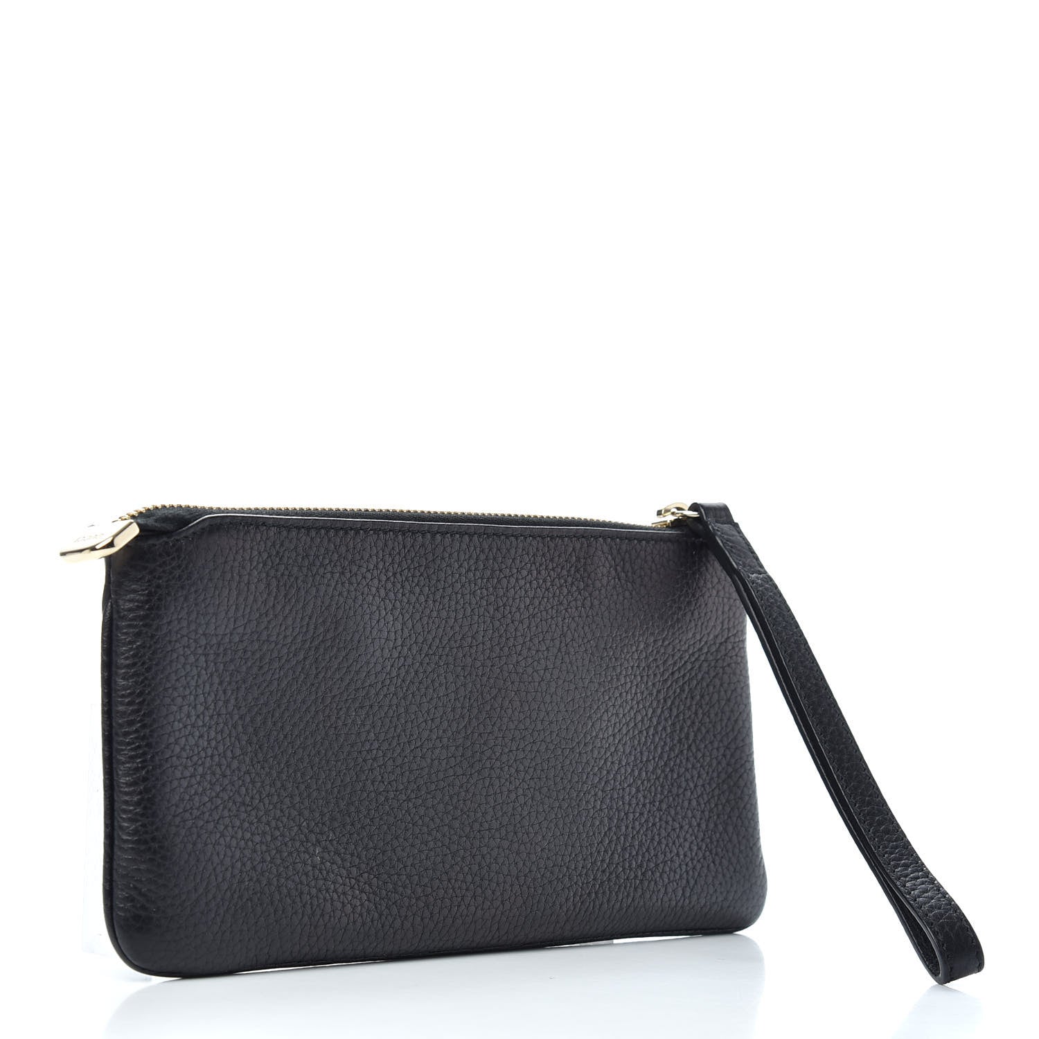 Gucci Pebbled Calfskin Soho Wristlet Black 3 of 7