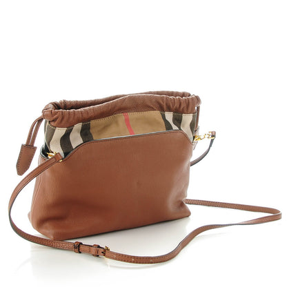 Burberry Calfskin House Check Little Crush Brown Ochre 3 of 8