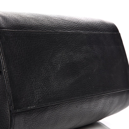 Balenciaga Grained Calfskin M Tube Round Tote Black 13 of 19