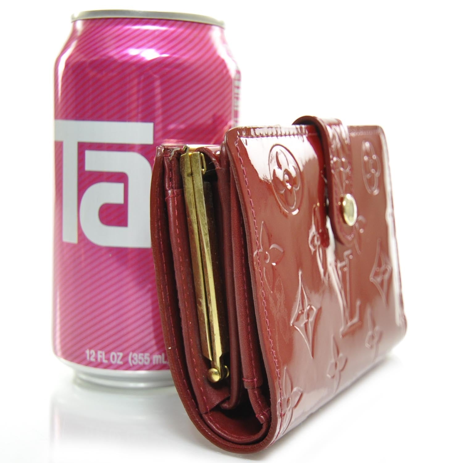 Louis Vuitton Vernis French Purse Wallet Pomme D'Amour 3 of 8