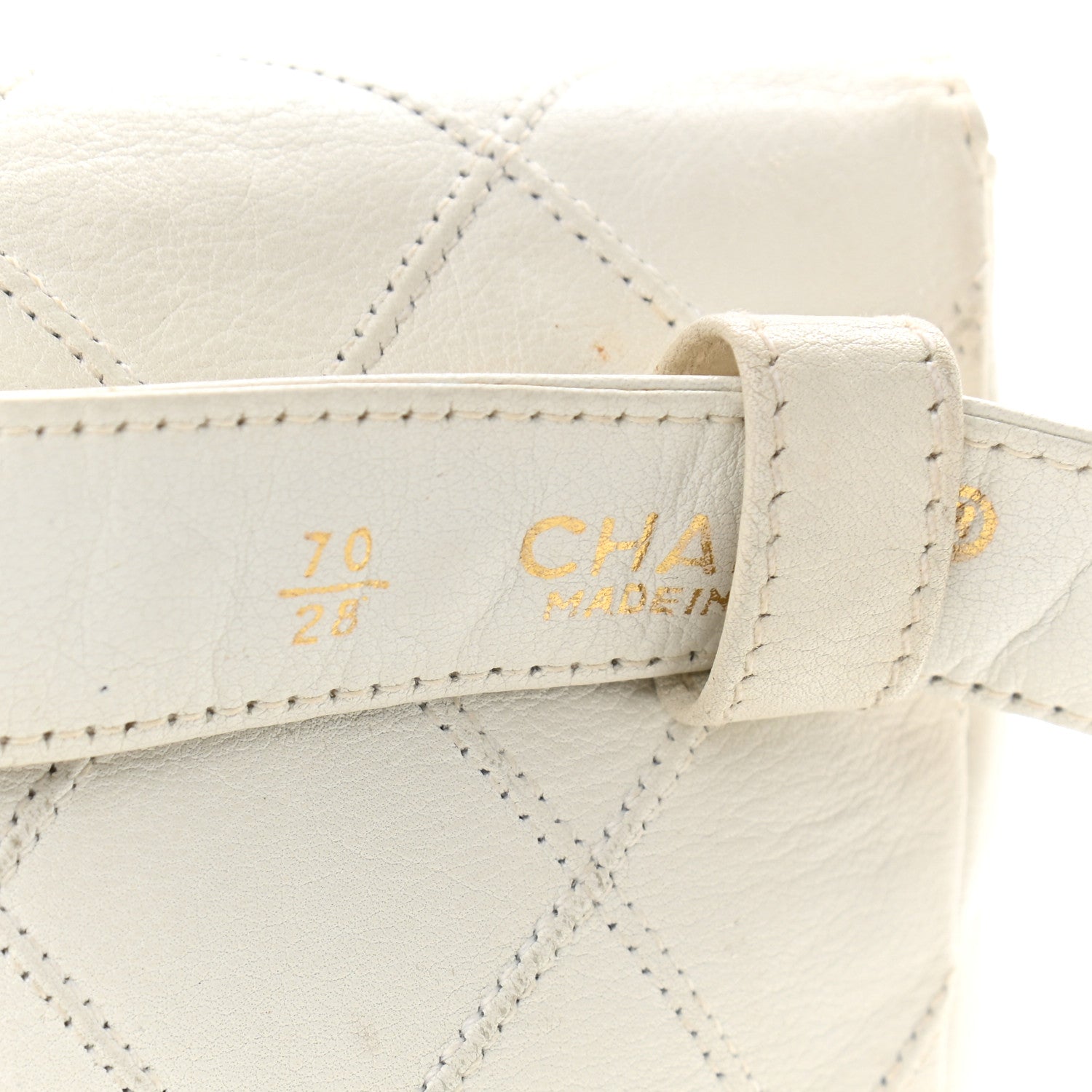 Chanel Lambskin Quilted Flap Waist Belt Bag 70 28 White 12 of 17
