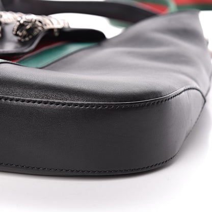 Gucci Calfskin Web Stripe Small Dionysus Hobo Black 13 of 15
