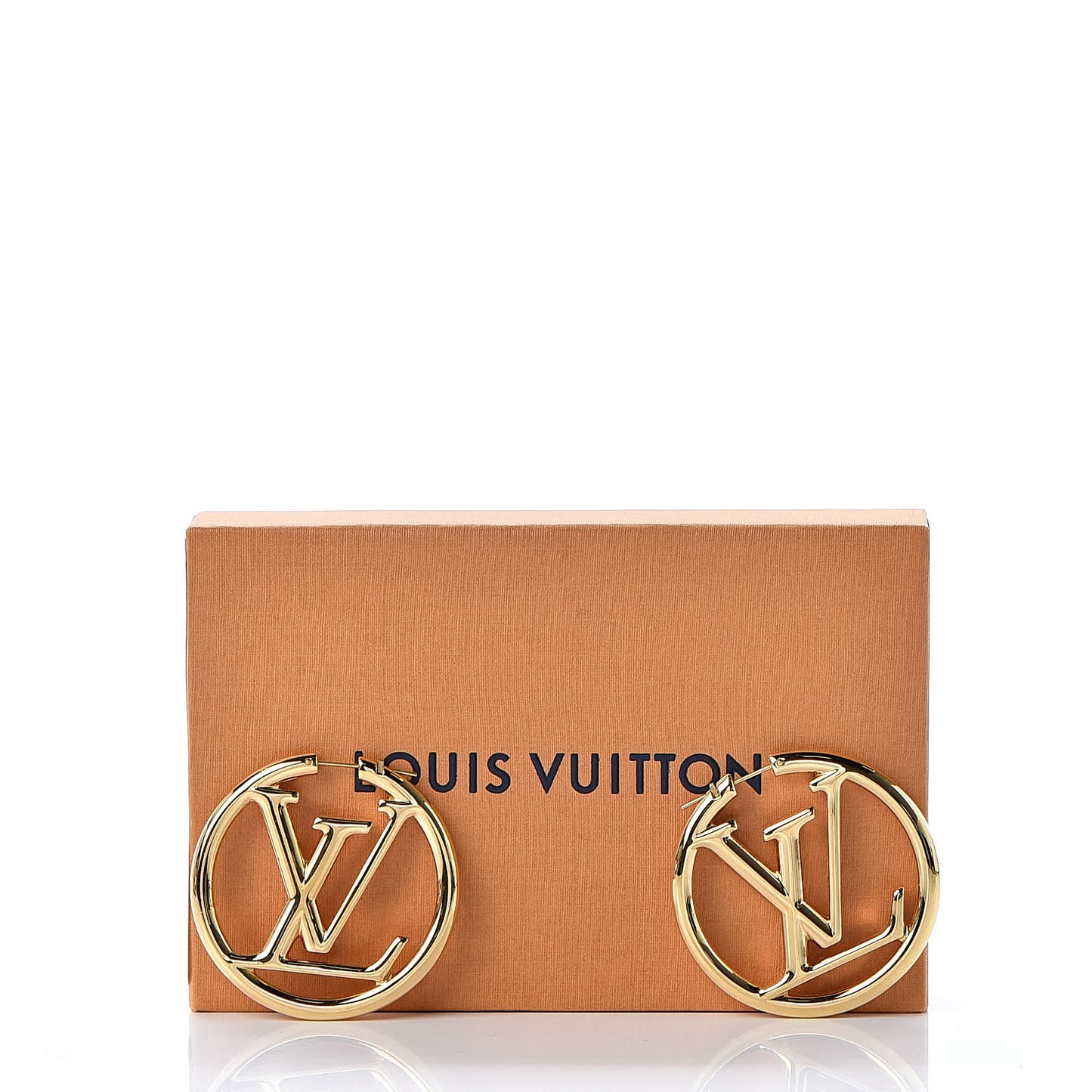 Metal Louise Hoop Earrings Gold