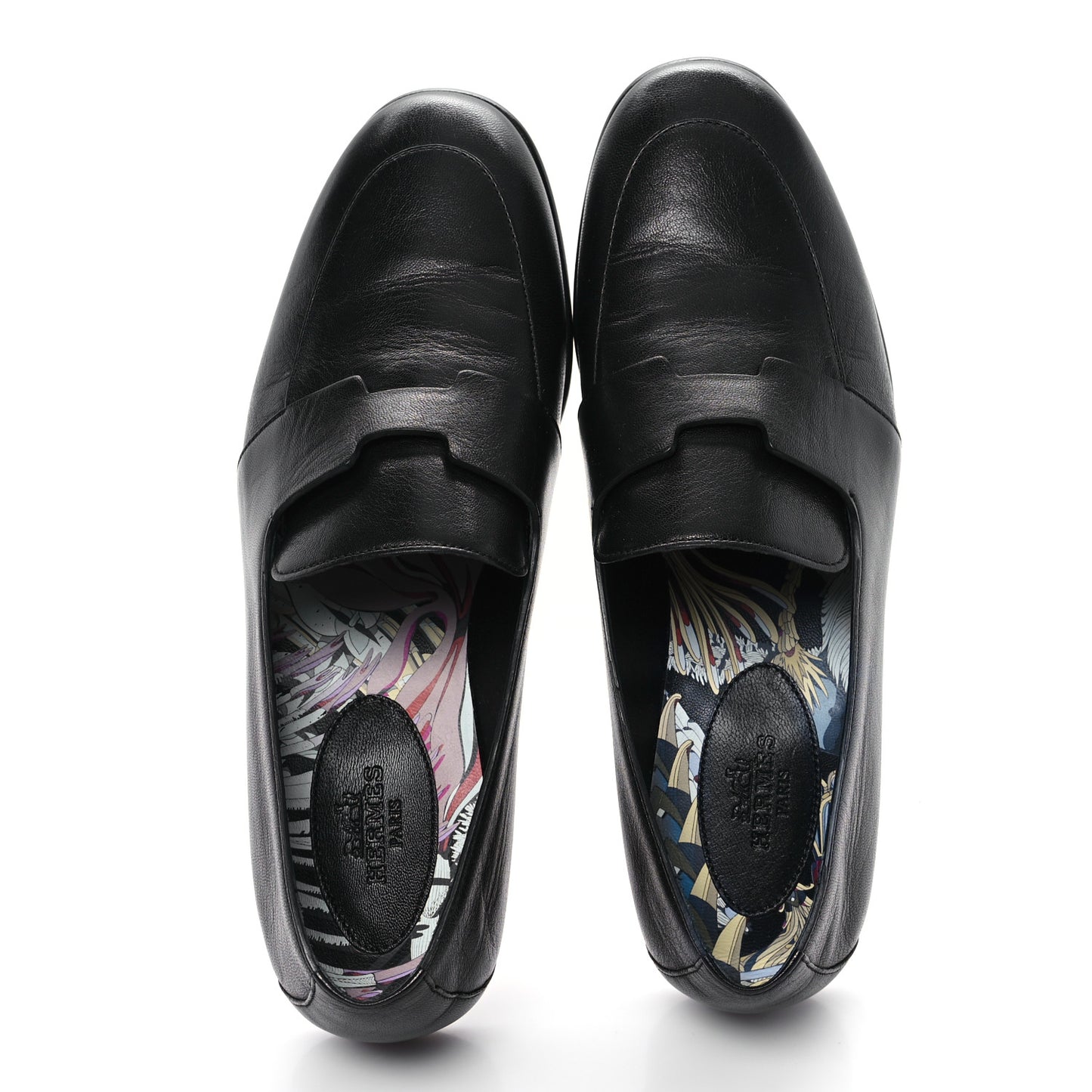 Goatskin Womens Ancora Moccasin Loafers 36.5 Black