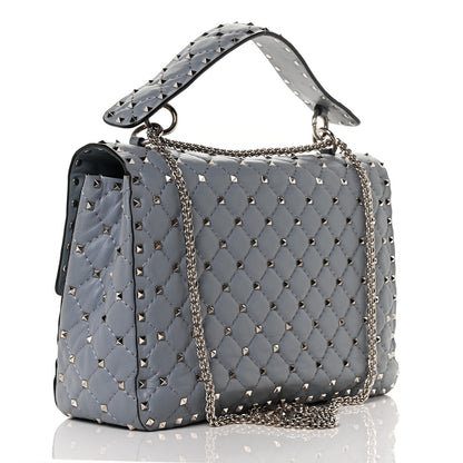 Valentino Garavani Nappa Large Rockstud Spike Shoulder Bag Light Stone 2 of 8