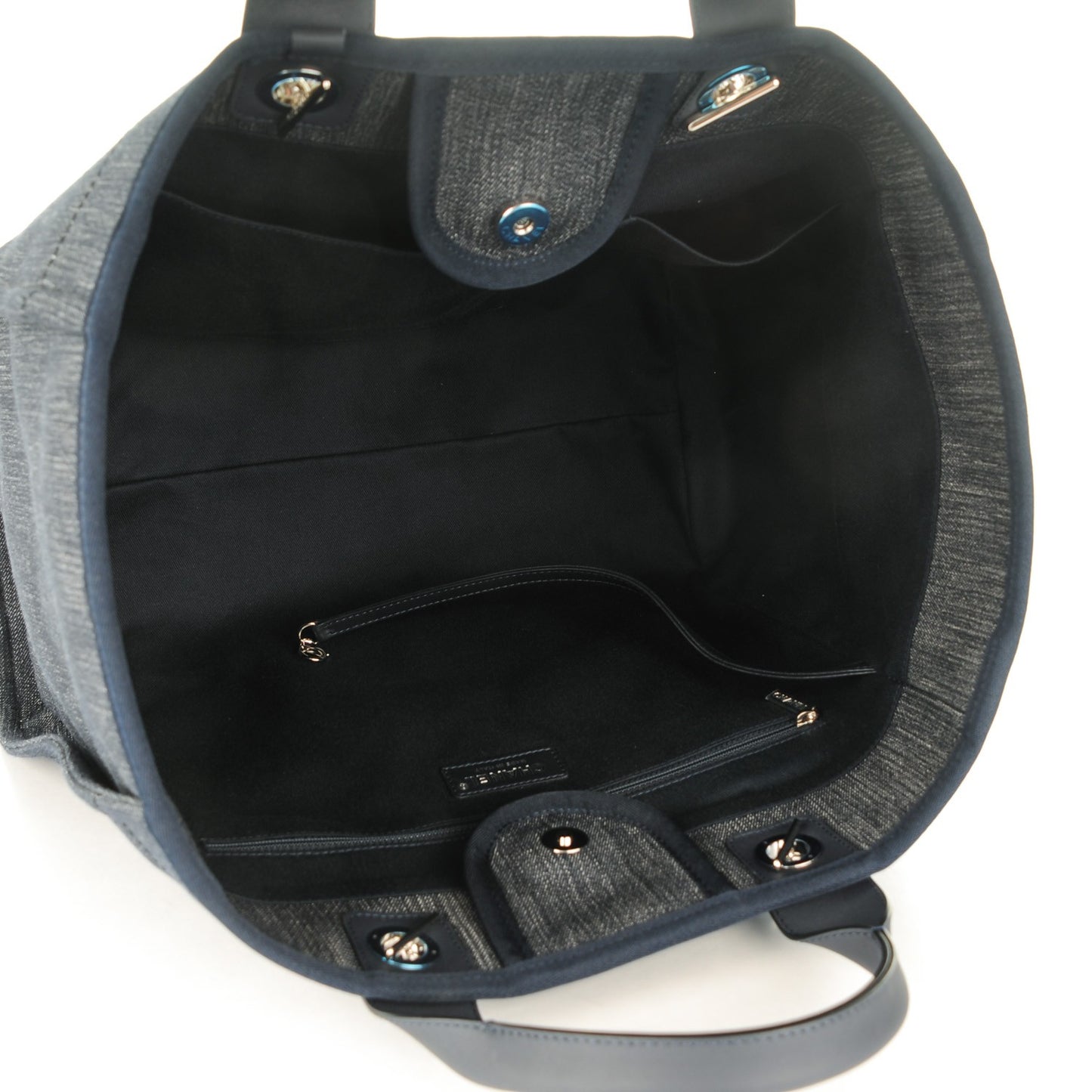 Canvas Large Deauville Tote Dark Blue