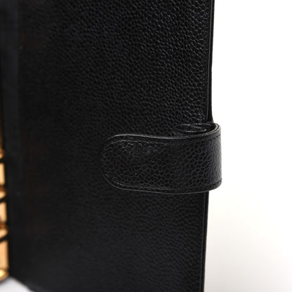 Chanel Caviar CC Medium Ring Agenda Planner Black 13 of 15