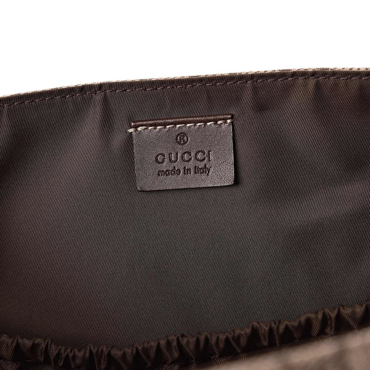 GG Plus Monogram Messenger Diaper Bag Dark Brown