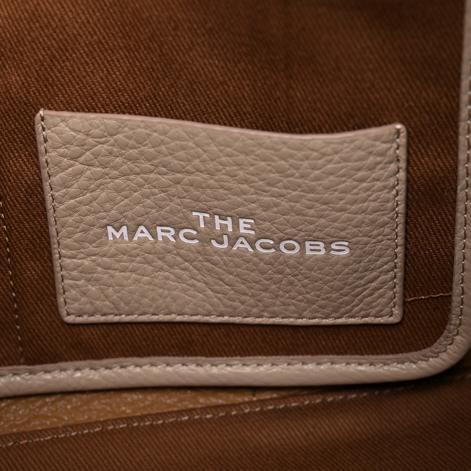Marc Jacobs Grained Calfskin Medium The Tote Bag Twine 6 of 11