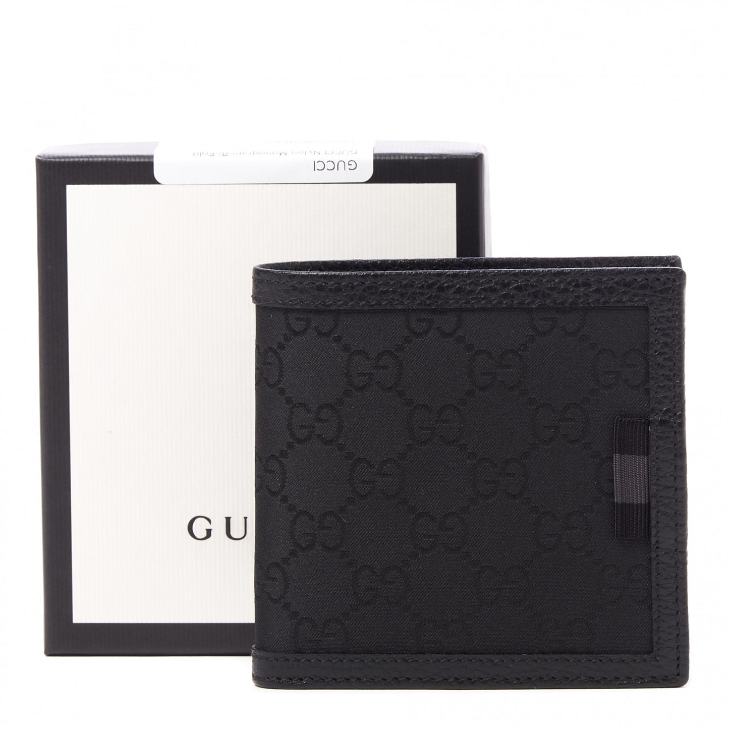 Nylon Monogram Bi-Fold Wallet Black