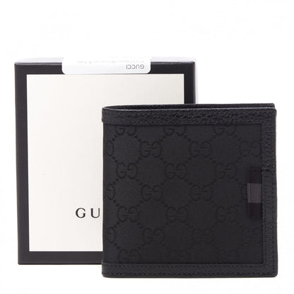 Gucci Nylon Monogram Bi-Fold Wallet Black 8 of 8