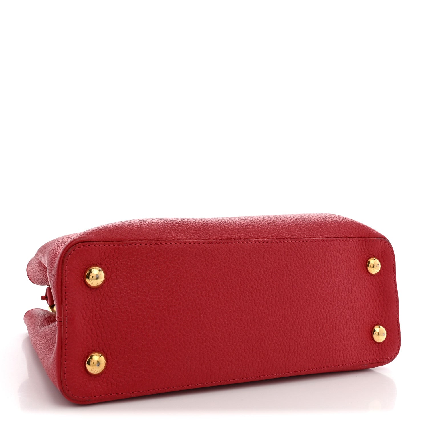 Louis Vuitton Taurillon Capucines PM Rubis 4 of 10