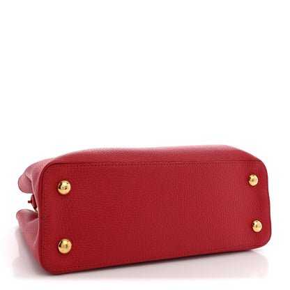 Louis Vuitton Taurillon Capucines PM Rubis 4 of 10