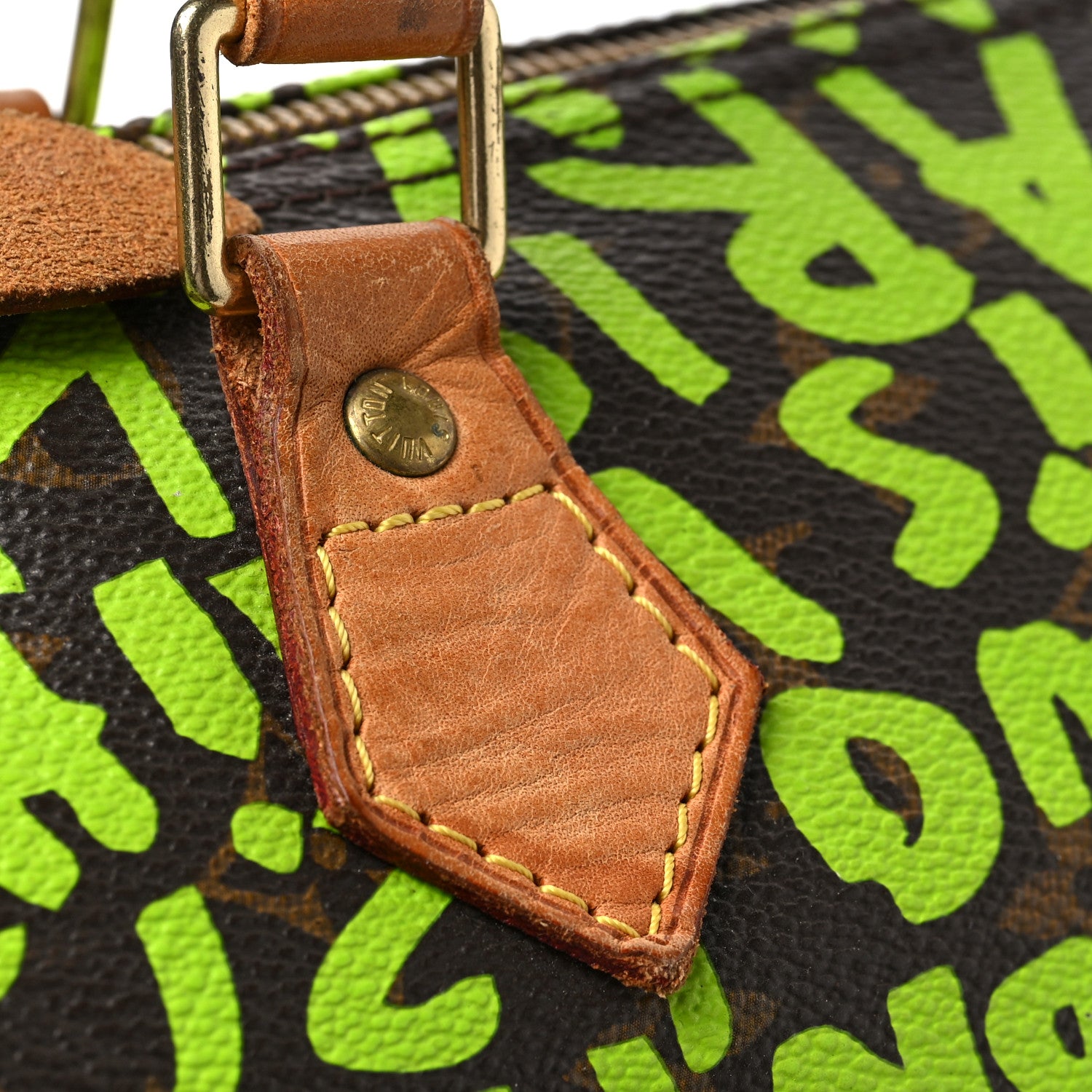 Louis Vuitton Monogram Graffiti Speedy 30 Green 8 of 10