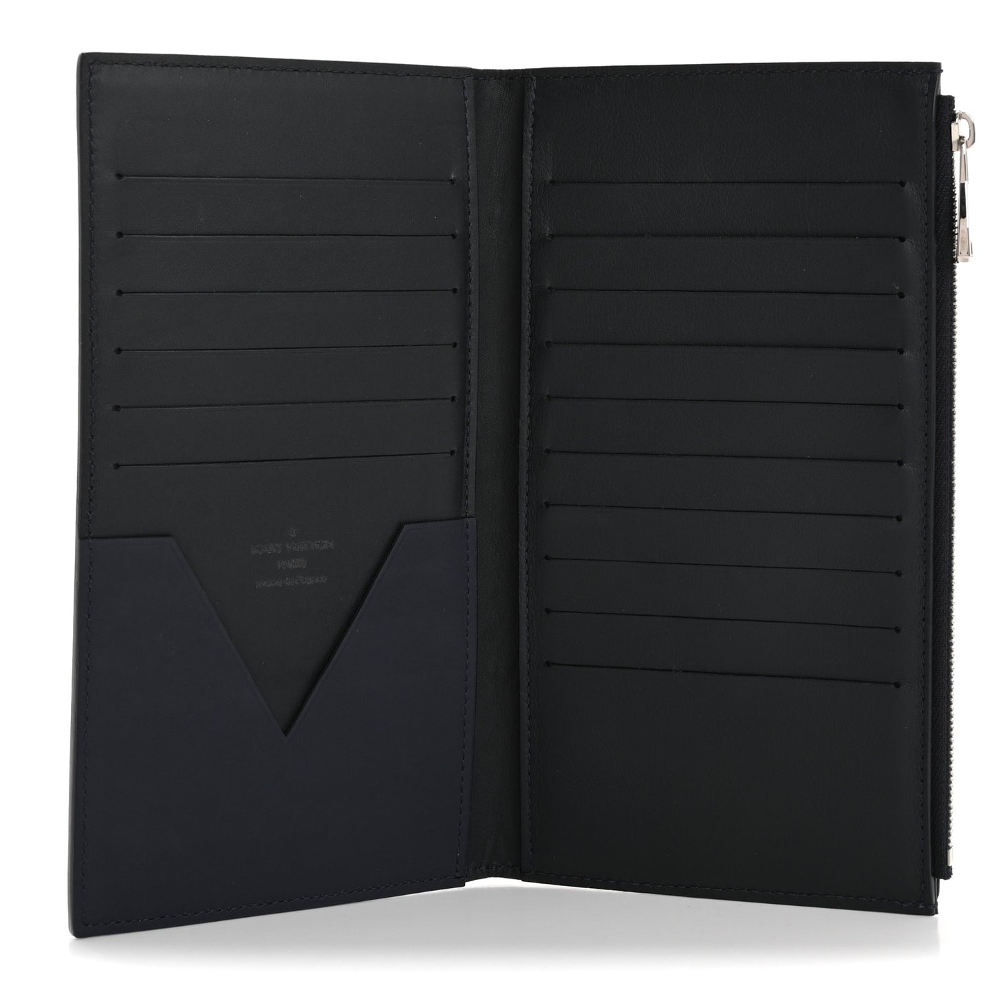 Smooth Calfskin America's Cup Organizer Wallet  Navy