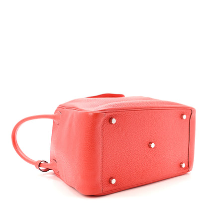Hermes Taurillon Clemence Lindy 30 Rouge Pivoine 4 of 10
