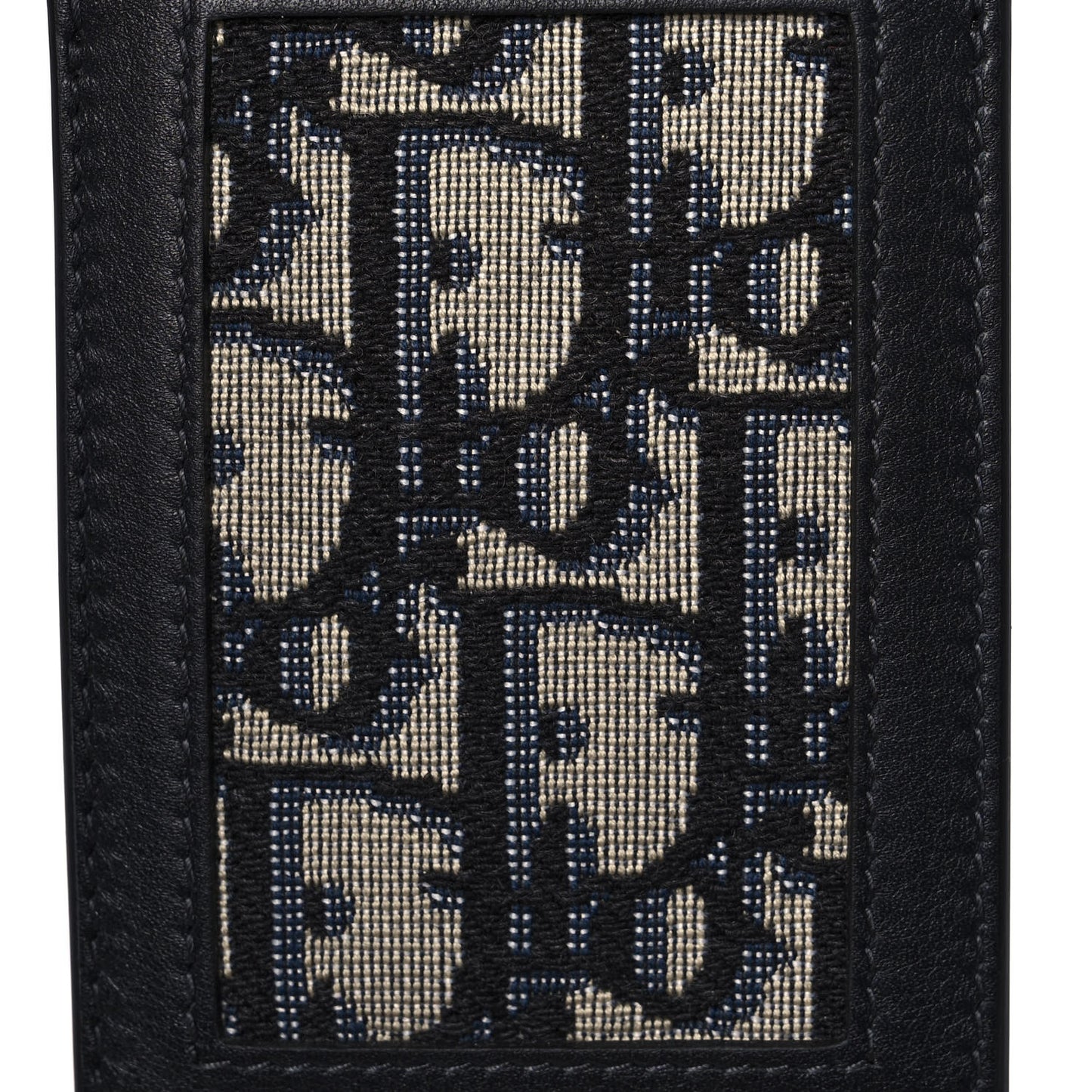 Oblique Luggage Tag Navy Blue