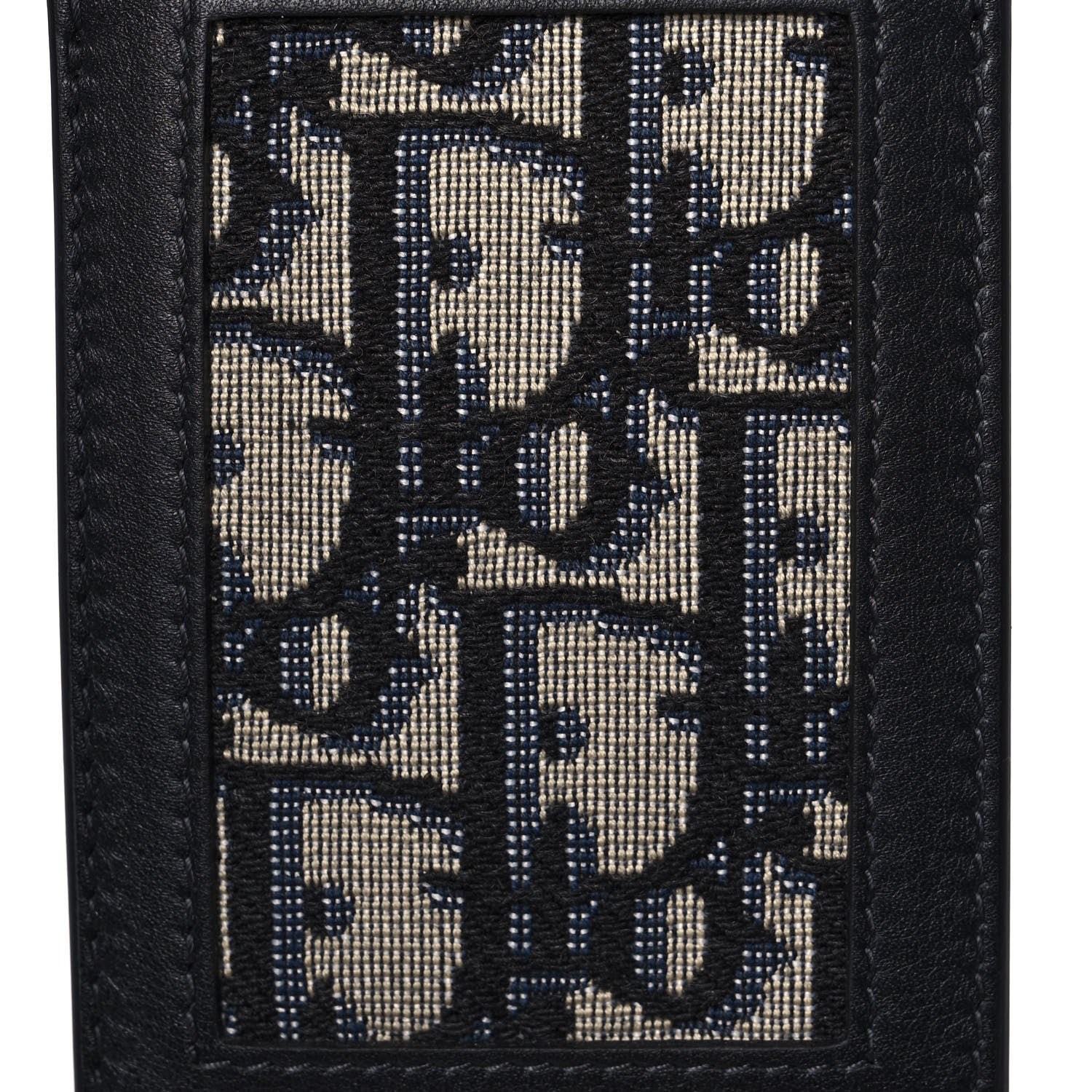 Christian Dior Oblique Luggage Tag Navy Blue 5 of 5