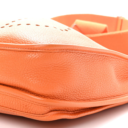 Hermes Taurillon Clemence Evelyne III PM Orange 10 of 10
