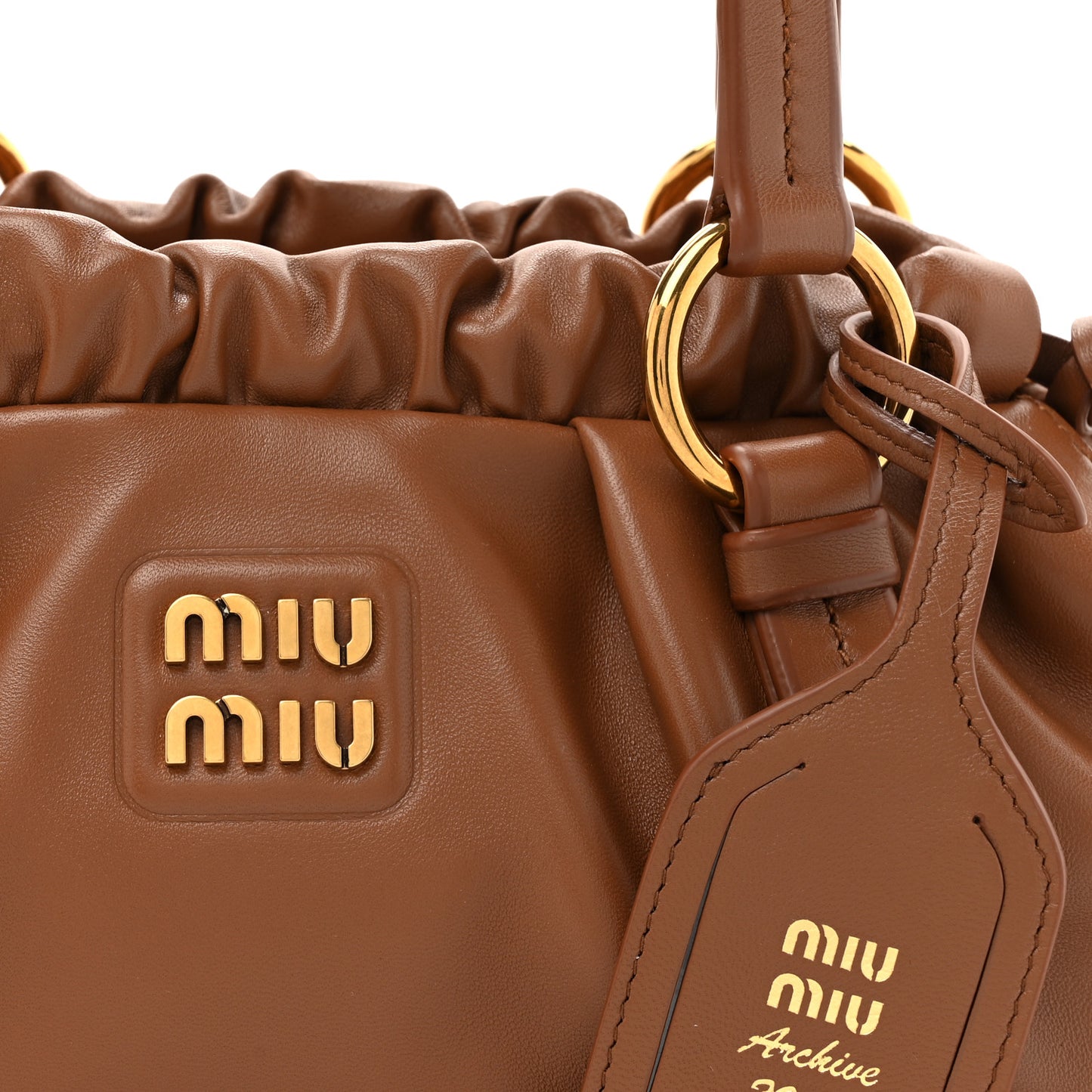 Nappa Joie Shoulder Bag Cognac