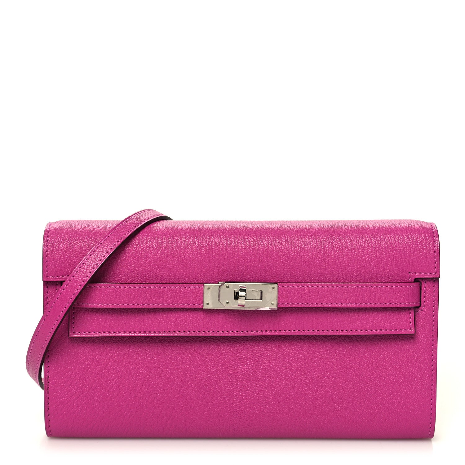 Hermes Chevre Mysore Kelly Wallet To Go Magnolia 1 of 10