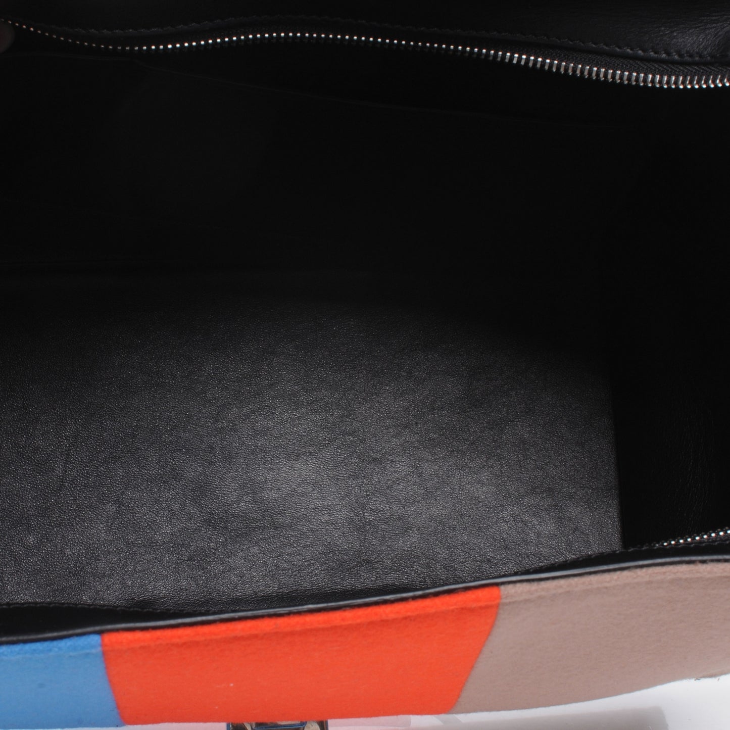 Calfskin Wool Medium Trapeze Multicolor