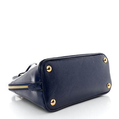Prada Saffiano Vernice Small Promenade Tote Royal 4 of 14