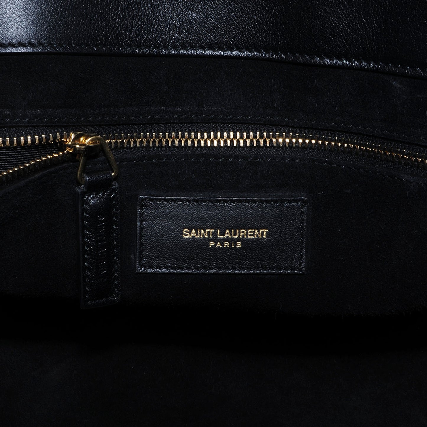 Leather Large Sac de Jour Carryall Black