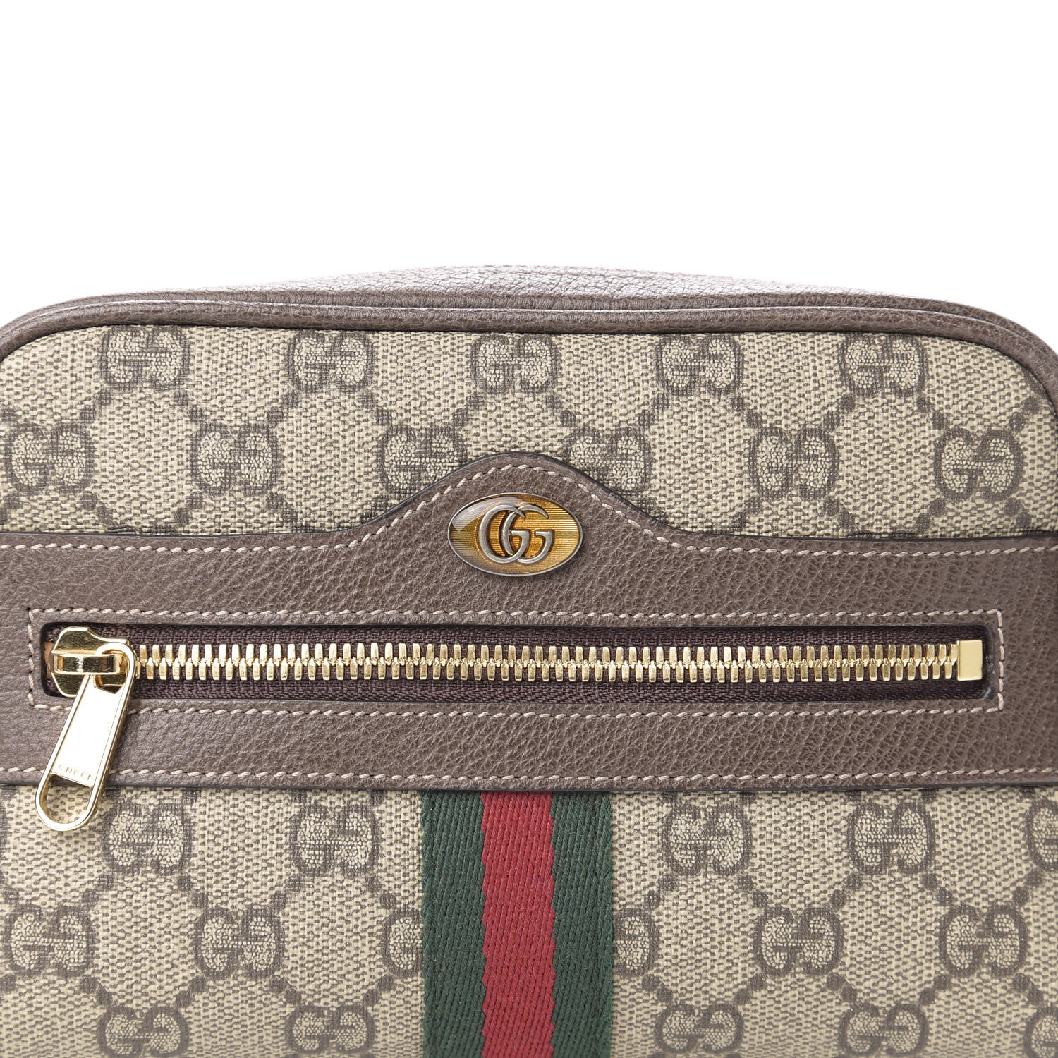 Gucci GG Supreme Monogram Web Small Ophidia Belt Bag 85 34 Dark Brown 10 of 10