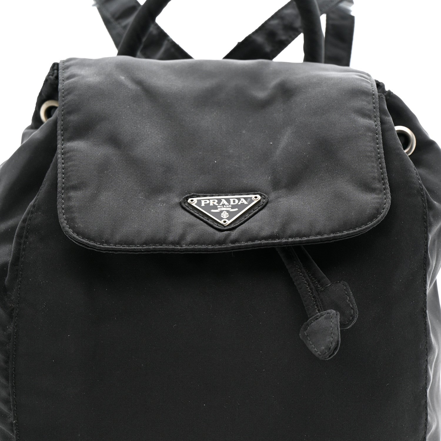 Prada Nylon Vela Mini Cinch Backpack Black 8 of 10