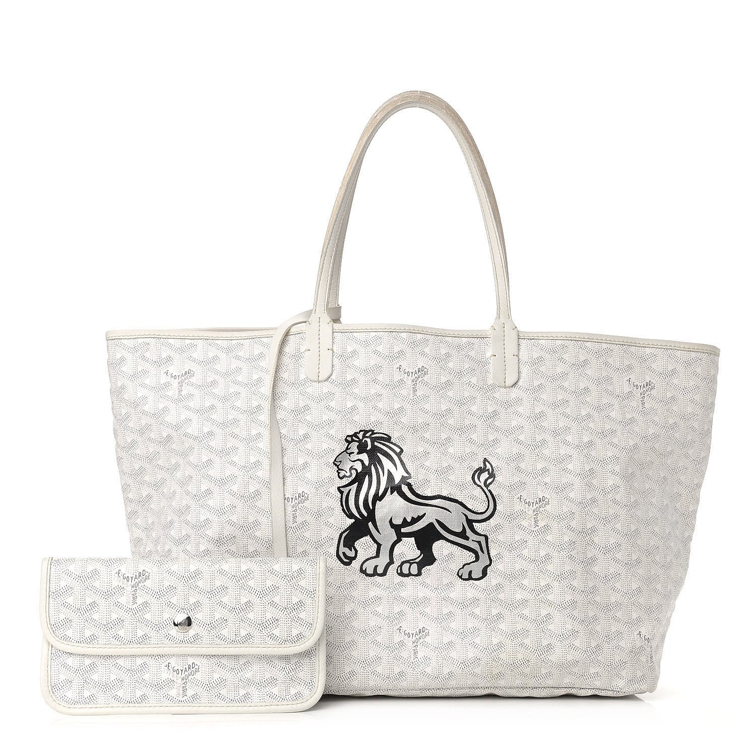Goyard Goyardine Saint Louis PM White 1 of 26