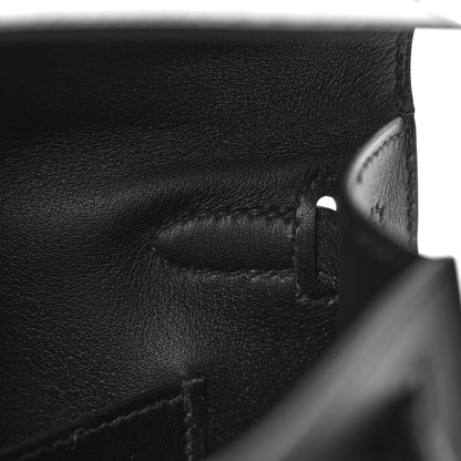 Hermes Swift Kelly Pochette Clutch Black 19 of 29