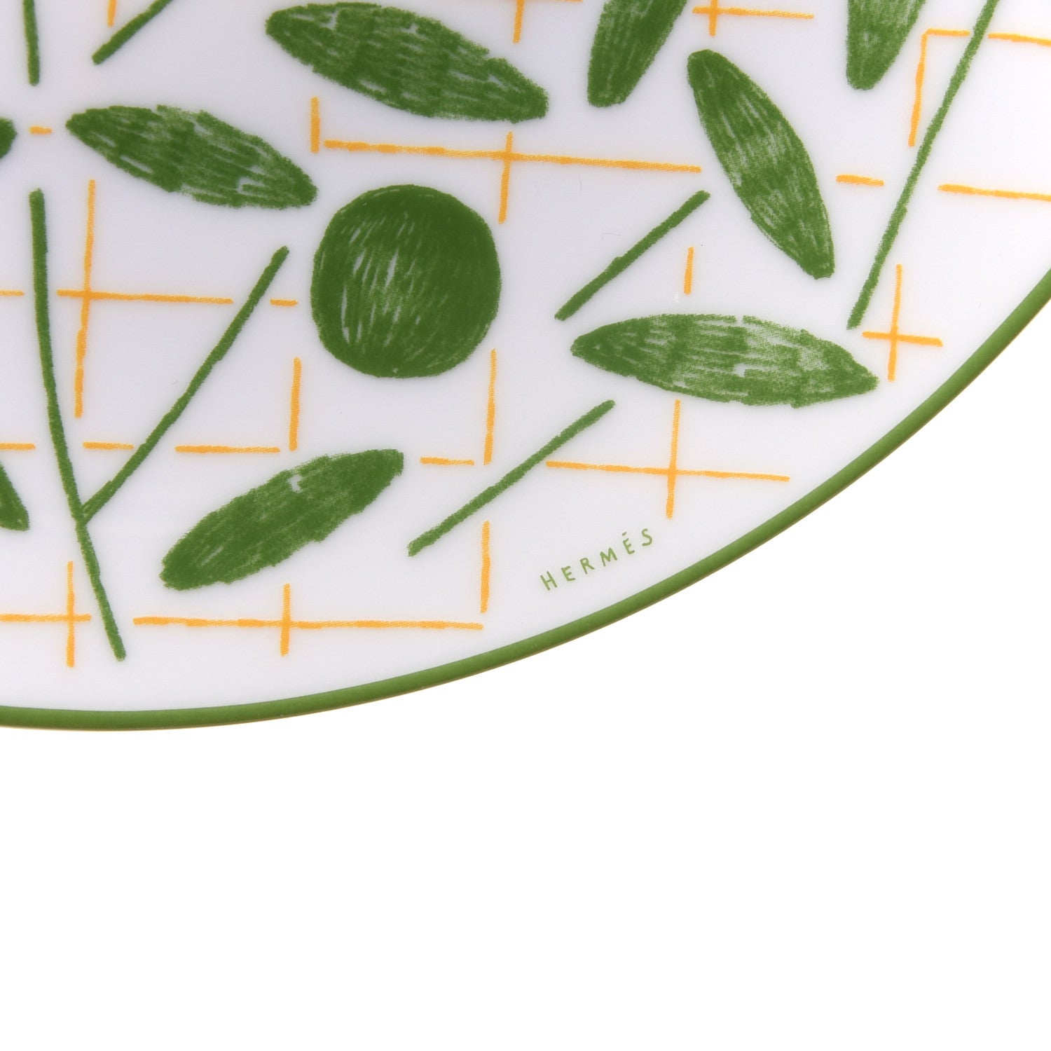 Hermes Porcelain A Walk In The Garden Dessert Plate Set of 2 5 of 7