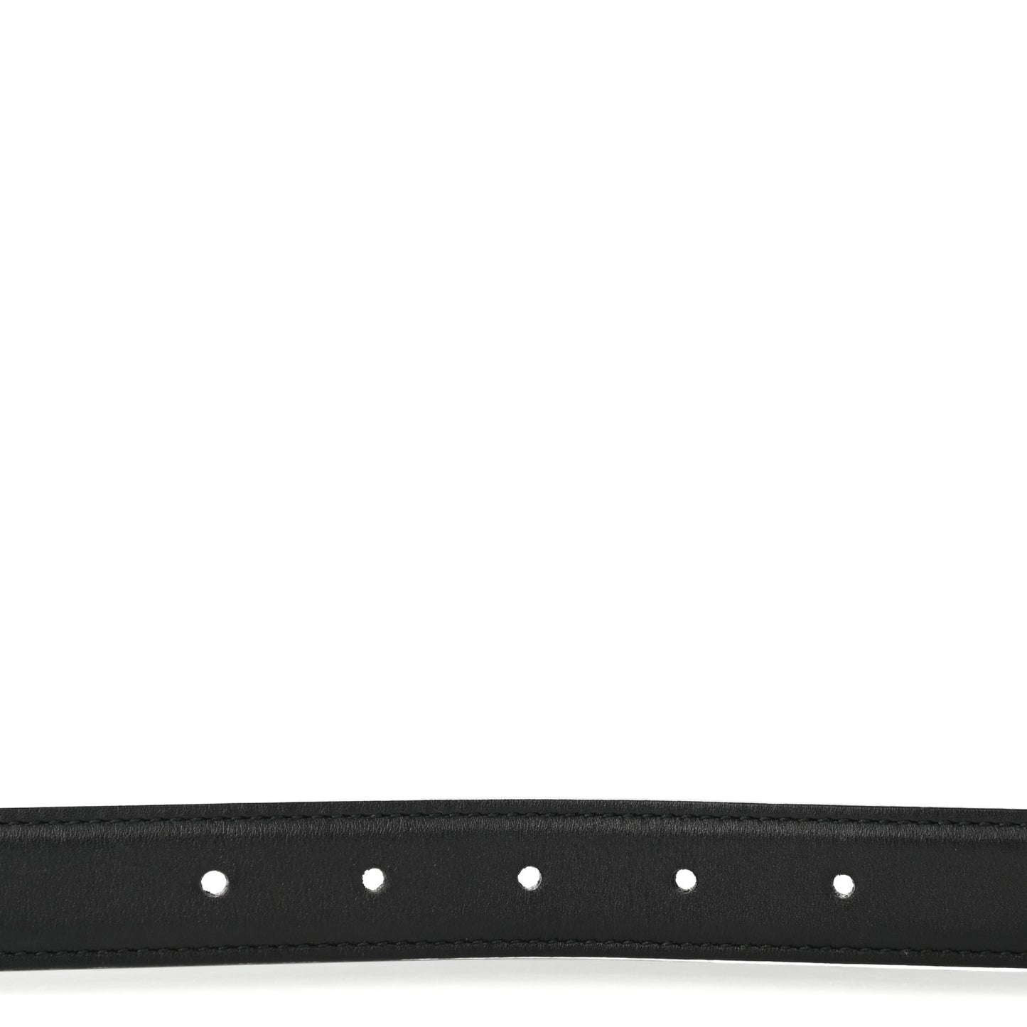 Moon Calfskin Interlocking G 25mm Belt 80 32 Black
