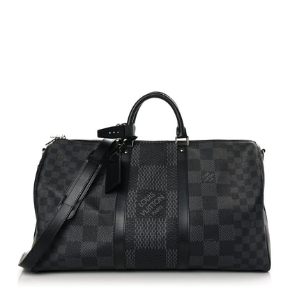 Louis Vuitton Damier Graphite 3D Keepall Bandouliere 50 1 of 11