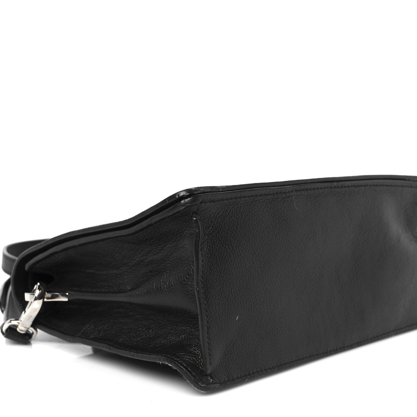 Glace Calf Shoulder Bag Black