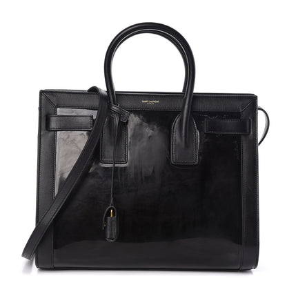 Saint Laurent Patent Calfskin Small Sac de Jour Black 1 of 9