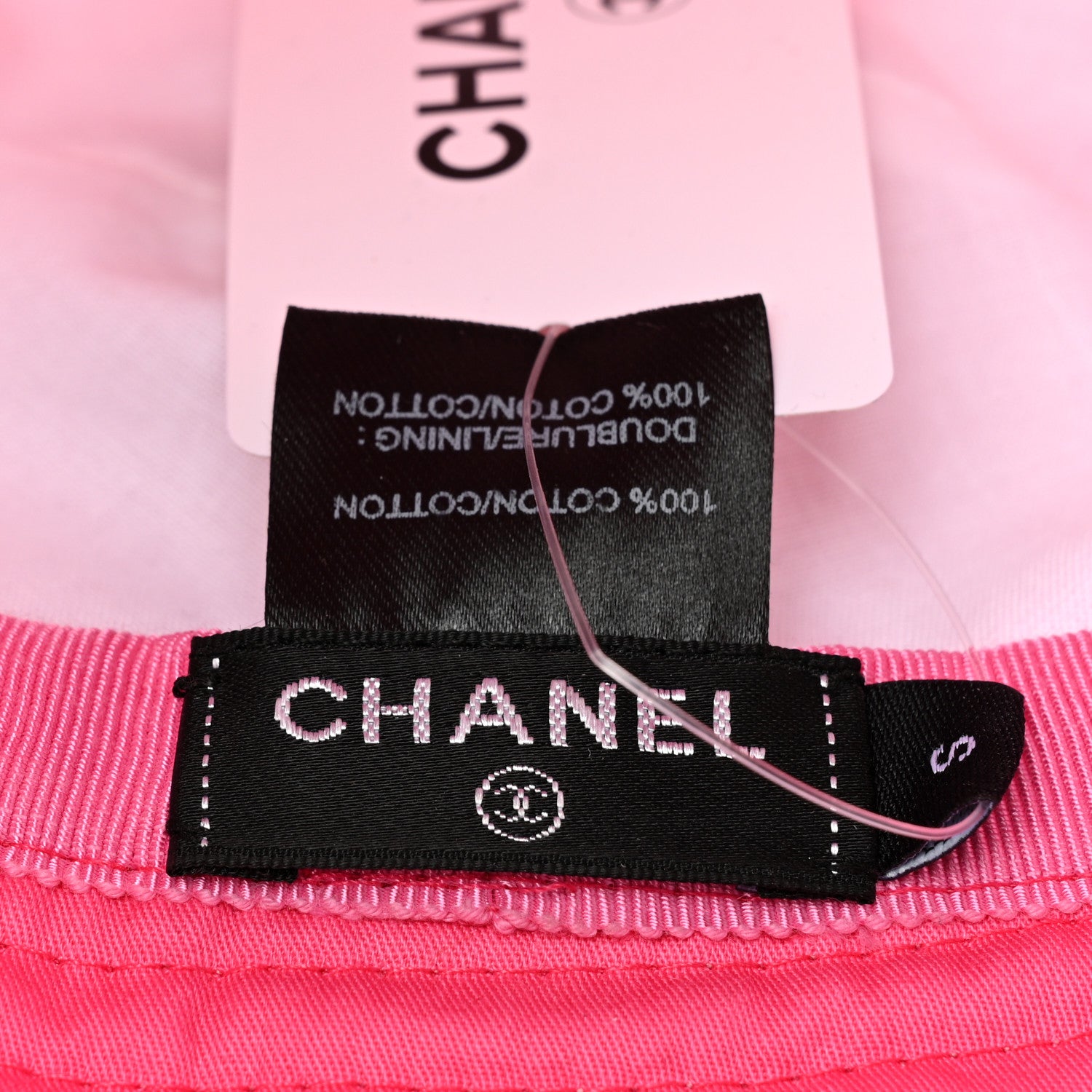 Chanel Canvas CC Bucket Hat S Fuchsia Orange 13 of 13