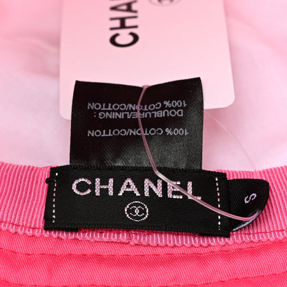 Chanel Canvas CC Bucket Hat S Fuchsia Orange 13 of 13
