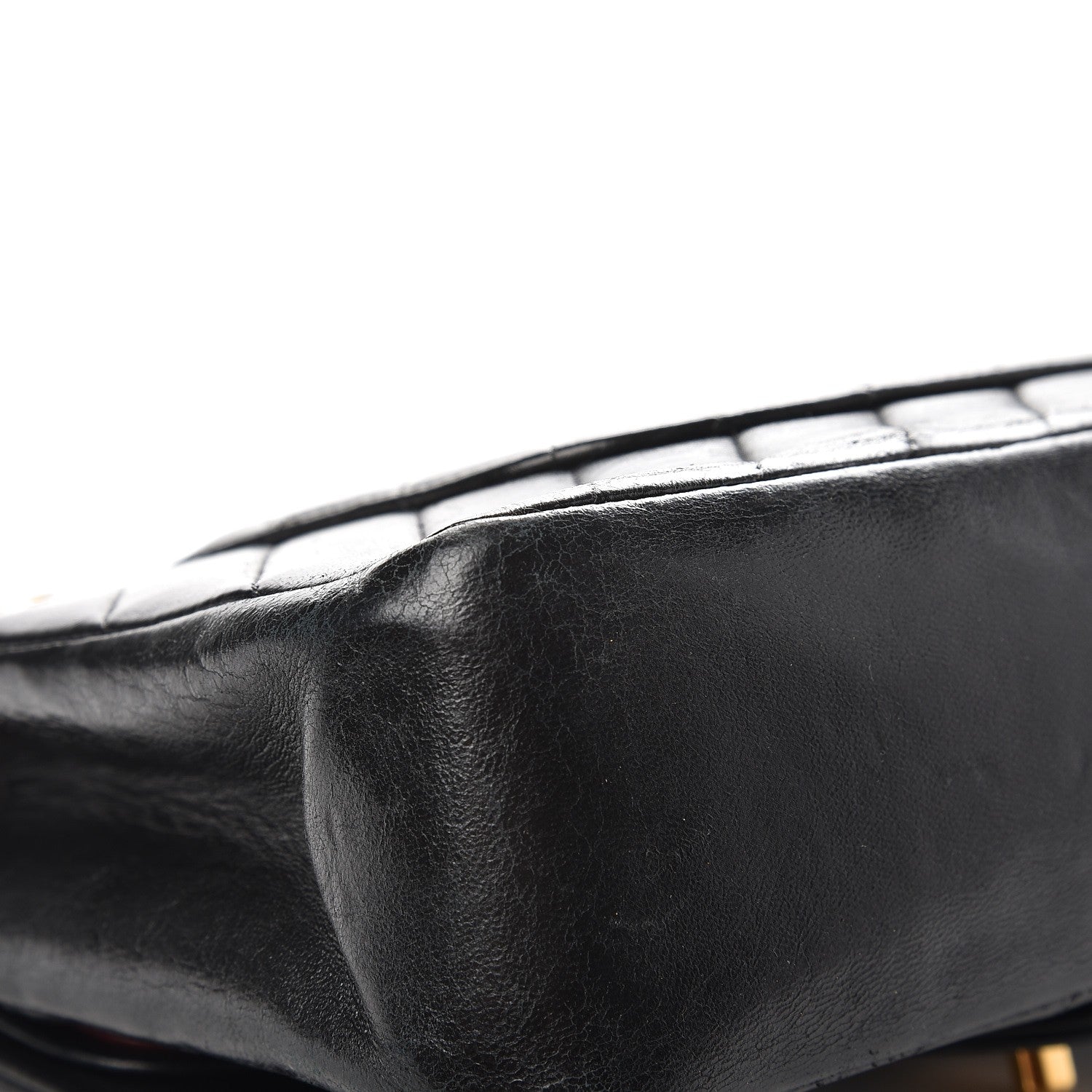 Chanel Lambskin Chevron Quilted Medium Double Flap Black 17 of 18