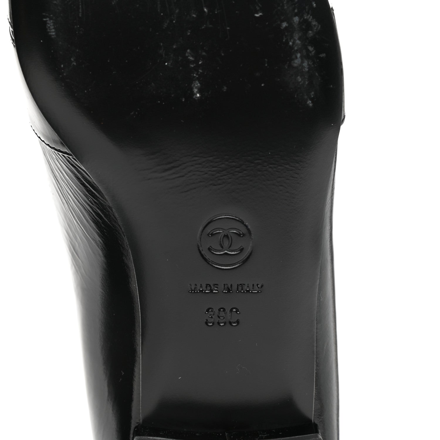 Chanel Patent Grosgrain Mocassin Loafers 39 Black 7 of 11