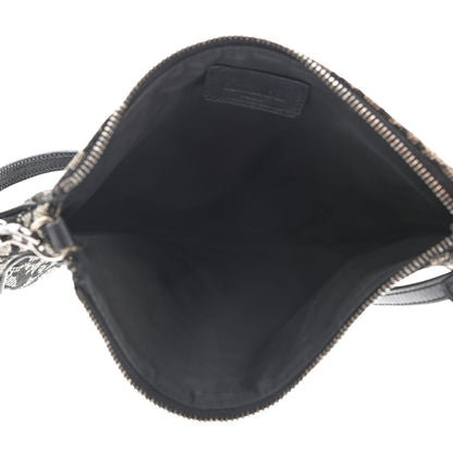 Christian Dior Monogram Mini Saddle Pochette Black 4 of 12