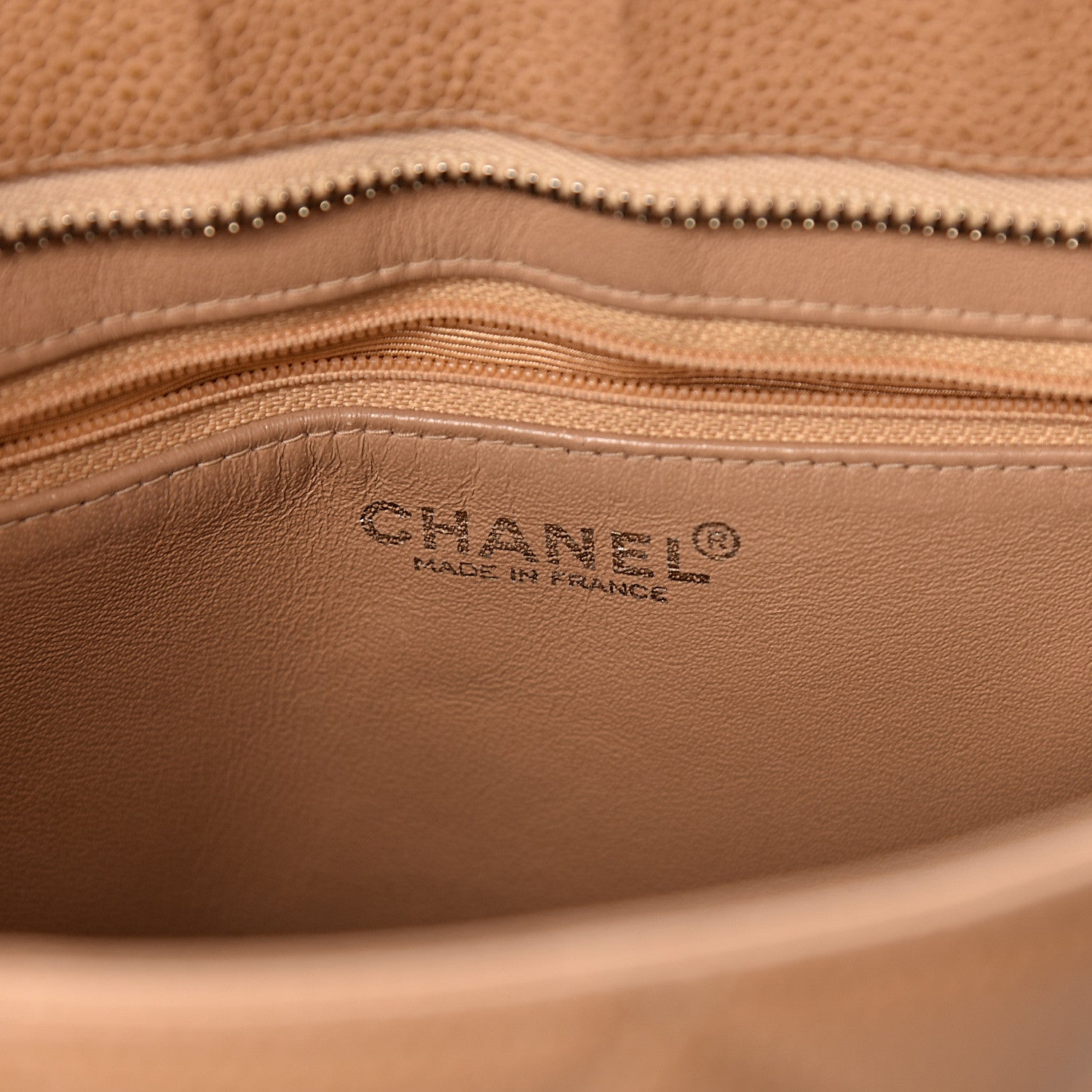 Chanel Caviar Quilted Medallion Tote Beige 6 of 10