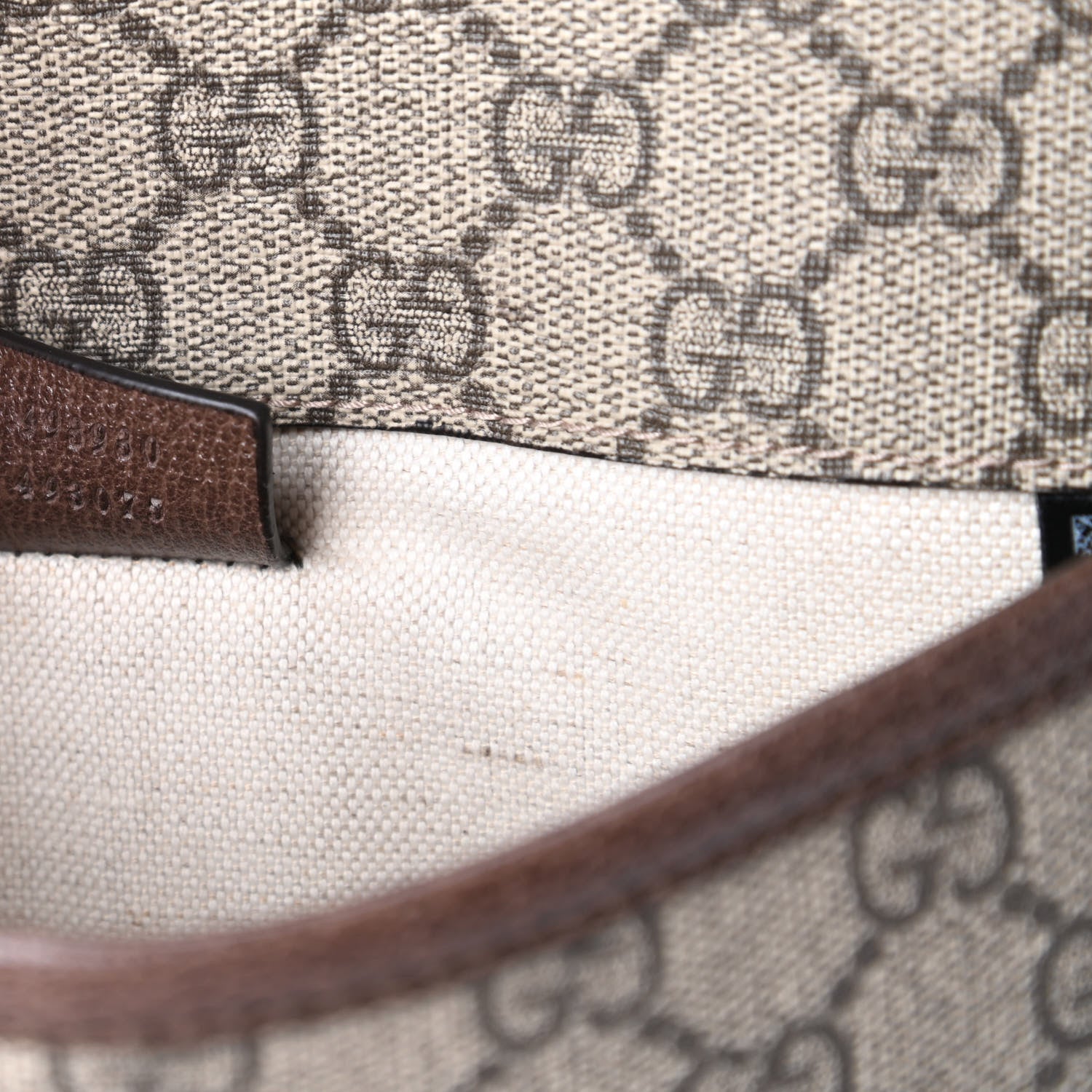 Gucci GG Supreme Monogram Neo Vintage Web Belt Bag Brown 9 of 10