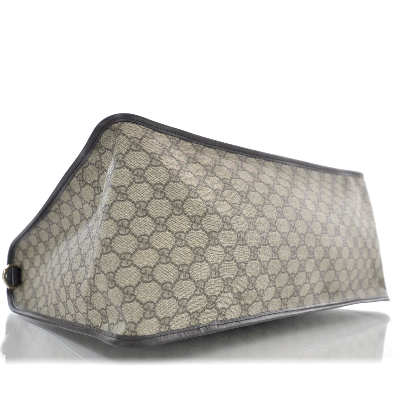 Gucci Coated Canvas Monogram Tote Ebony 6 of 11
