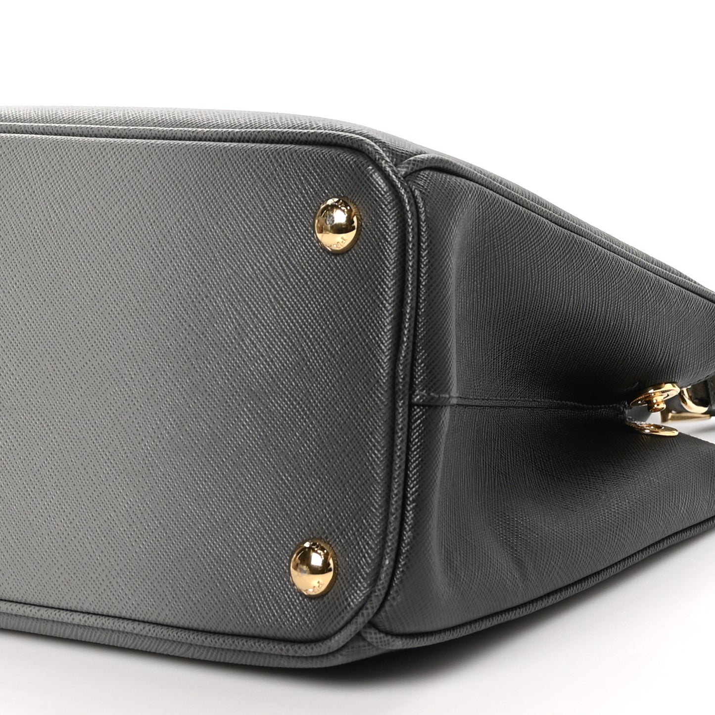 Saffiano Ombre Small Galleria Double Zip Tote Gradient Slate Grey